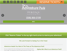 Tablet Screenshot of heritageadventurepark.org